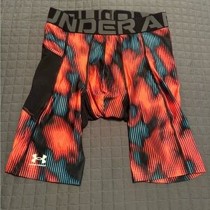 Under Armour Men’s Heat Guard Compression Printed Long Shorts Size L NWOT
